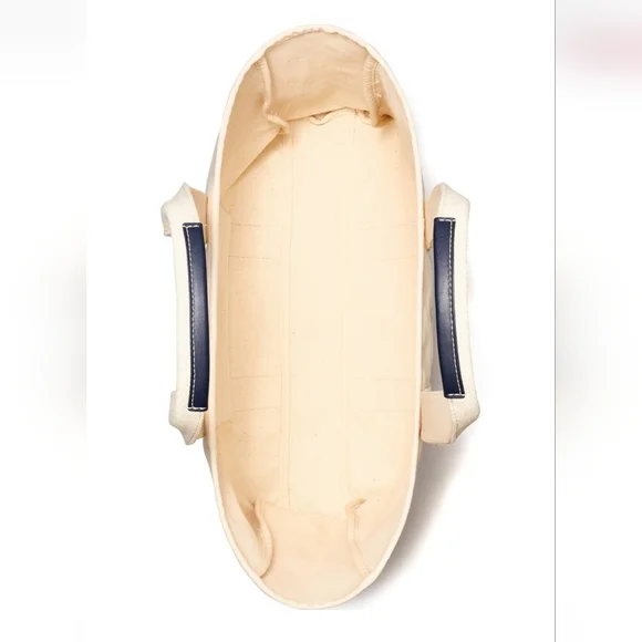 Tory Burch Beige Canvas Tote - Picture 3 of 4